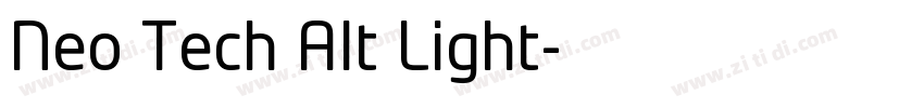 Neo Tech Alt Light字体转换